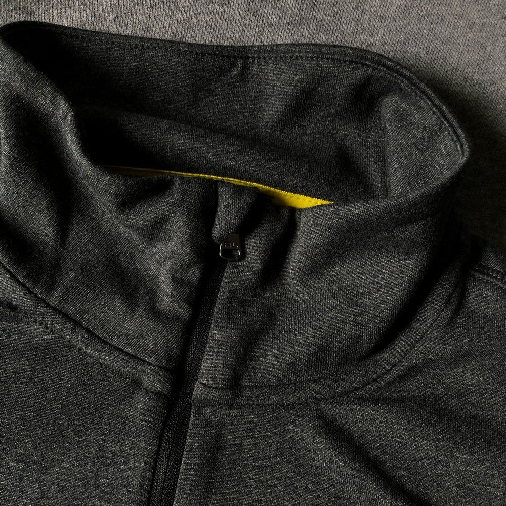 Long Sleeve 1/4 Zip Polo Sport Shirt - Picture 4 of 6